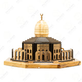 Dome of the Rock Brown Olive Wood Statue