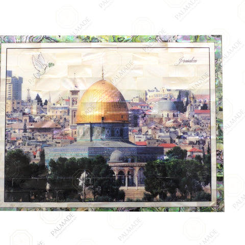 Dome of the Rock Colored Pearl Frame