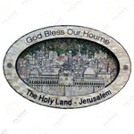 Mosaic Jerusalem Oval Pearl Wall Art