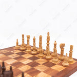 Olive-Wood Classic Chess with Tall Pieces