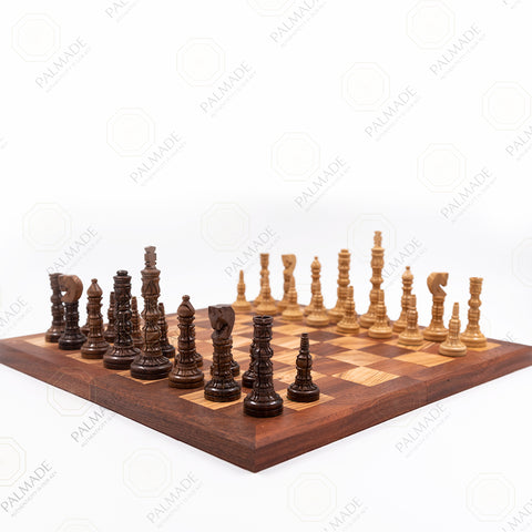 Olive-Wood Classic Chess with Tall Pieces