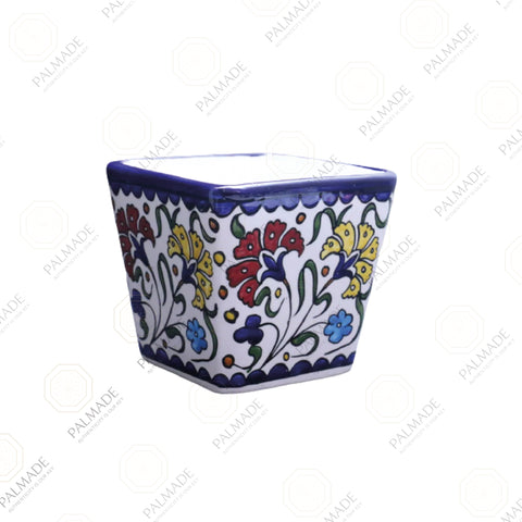 Colorful Floral Handmade Ceramic Vase