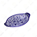 Oval-Shaped Ceramics Plate with Handles