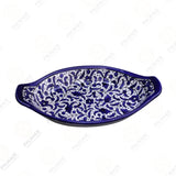 Oval-Shaped Ceramics Plate with Handles