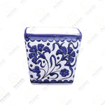 Blue Cubic Ceramic Vase
