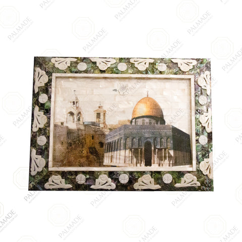 Dome of the Rock and AlQiama Pearl Frame