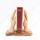 Praying Hands with The Holy Bible , Christian Sculpture .