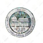 AlAqsa Mosque Green Rounded Pearl Wall Decor