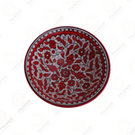 Red Floral Ceramic Bowl